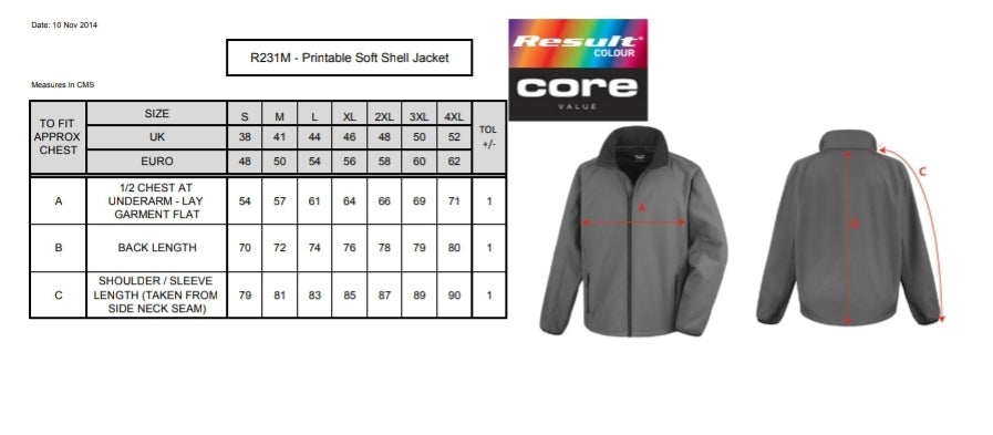 Mens Softshell Jacket