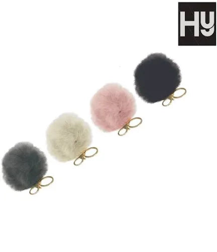 Hy Faux Fur PomPom Key Ring