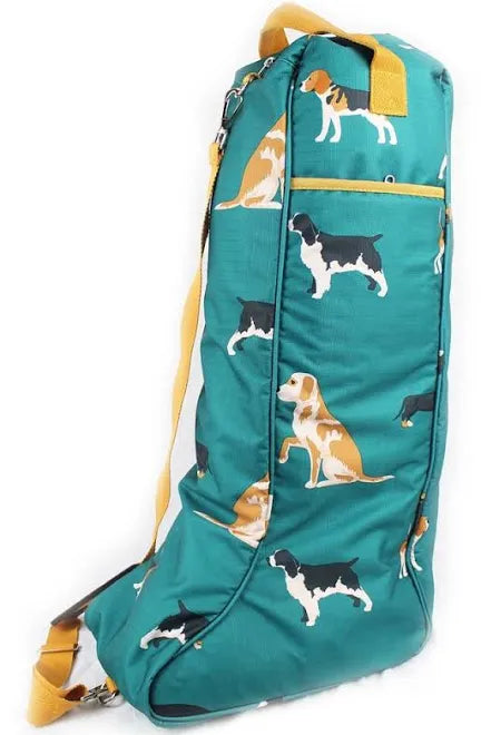 Dog Print Boot Bag